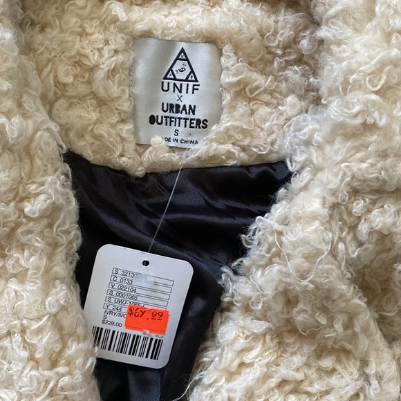 Unif x Urban Outfitters Sherpa Moto Jacket - Picture 3 of 5